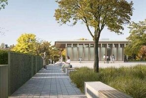 Entwurf des Besuchszentrum Alter jüdischer Friedhof Mainz © Landeshauptstadt Mainz