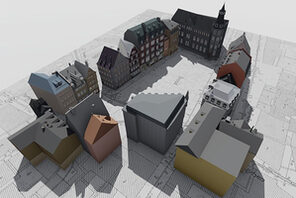 3D Stadtmodell des historischen Mainz © AI Mainz