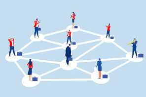 Grafik zum Netzwerk unter Personen © AdobeStock TA design
