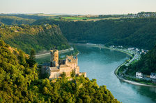 Middle Rhine Valley, view of Katz Castle