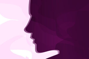 Die Silhouette eines Frauengesichts im Profil. © Pixabay/Markéta Klimešová